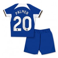 Camisa de Futebol Chelsea Cole Palmer #20 Equipamento Principal Infantil 2023-24 Manga Curta (+ Calças curtas)